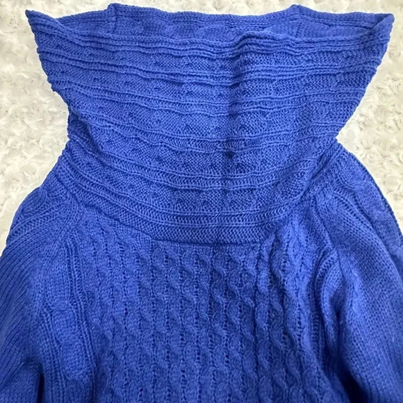 Hannah Women’s Blue Cowl Neck Sweater - Picture 12 of 12